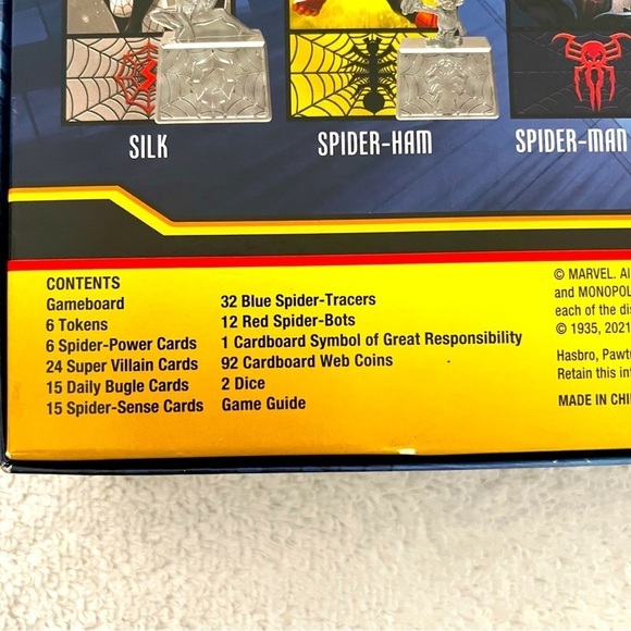 New Monopoly Marvel Spider-Man Edition Board Game Hasbro 2021 Game Day, Fun Day - Picture 4 of 7